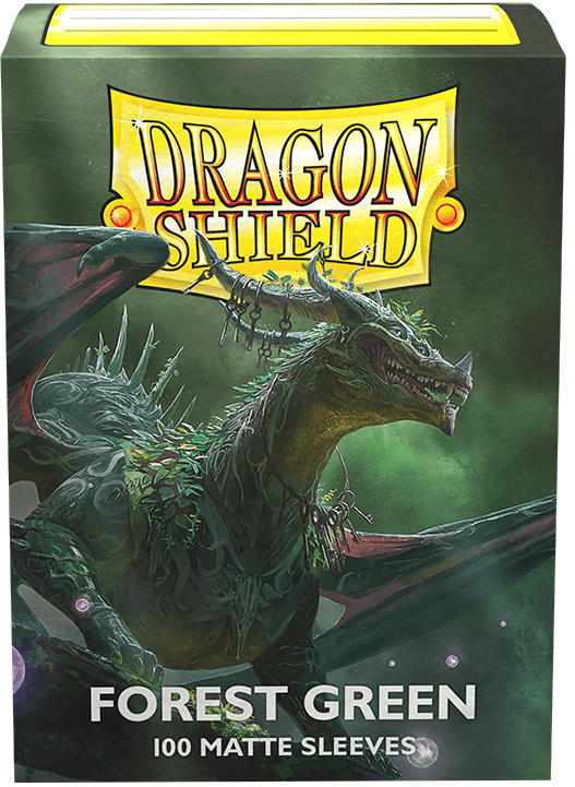 DRAGON SHIELD SLEEVES MATTE FOREST GREEN 100CT - Trinity Hobby