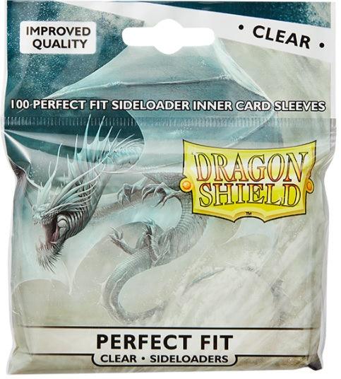 DRAGON SHIELD SLEEVES PERFECT FIT SIDELOADER CLEAR - Trinity Hobby