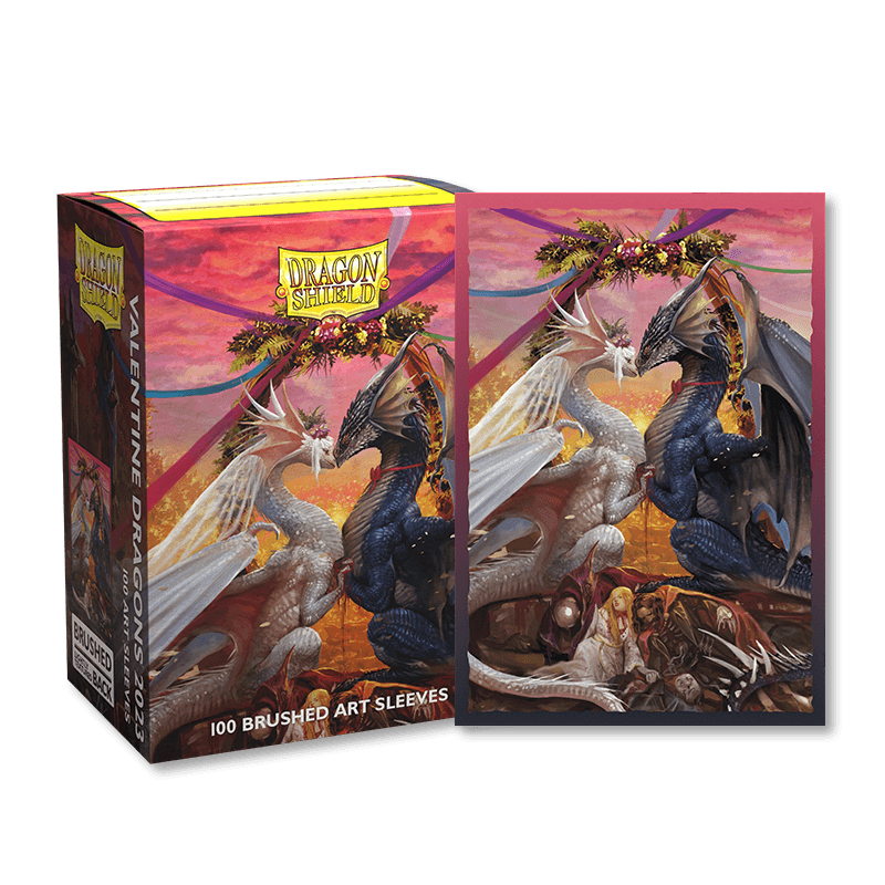 DRAGON SHIELD SLEEVES VALENTINE DRAGON 2023 100CT - Trinity Hobby
