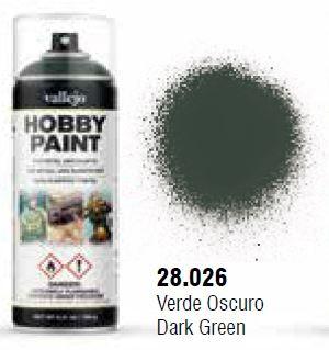 Vallejo Aerosol - Dark Green 400ml - Trinity Hobby