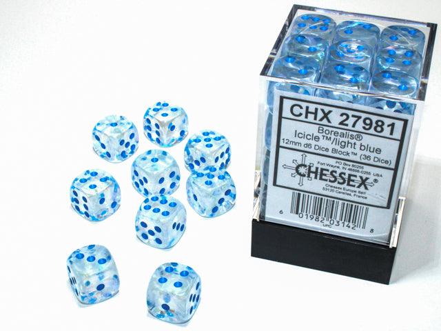 BOREALIS 36D6 ICICLE/LIGHT BLUE 12MM LUMINARY - Trinity Hobby