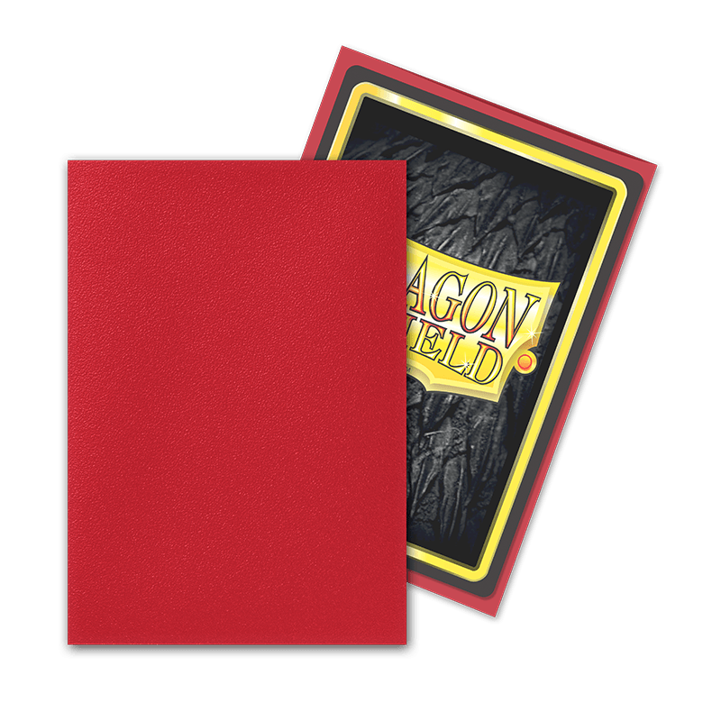 DRAGON SHIELD SLEEVES MATTE RUBY JAPANESE 60CT - Trinity Hobby