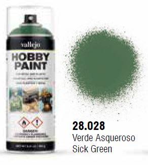 Vallejo Aerosol - Sick Green 400ml - Trinity Hobby