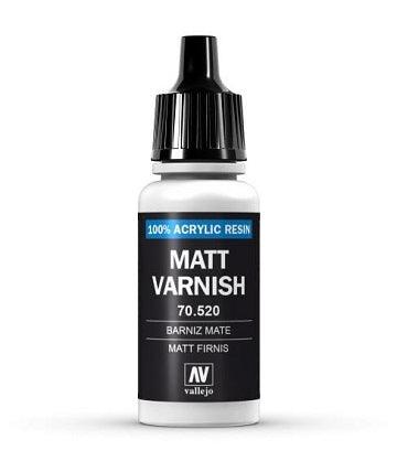 VALLEJO: AUXILIARY PERMANENT MAT VARNISH (17ML) - Trinity Hobby