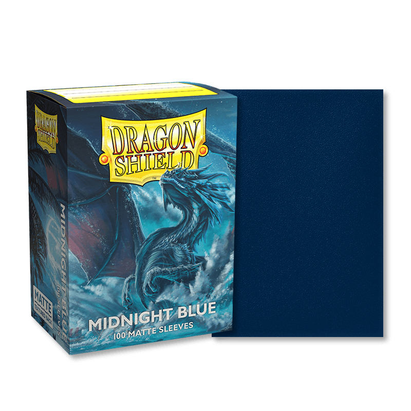 DRAGON SHIELD SLEEVES MATTE MIDNIGHT BLUE 100CT - Trinity Hobby