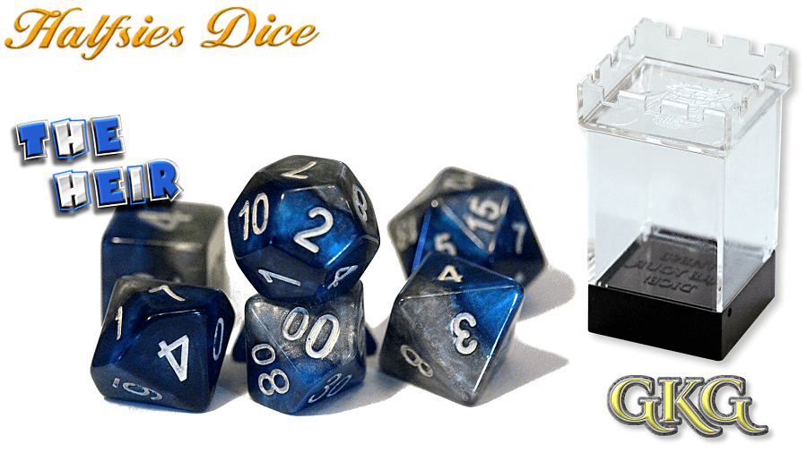 HALFSIES DICE - THE HEIR 7-DIE SET - Trinity Hobby
