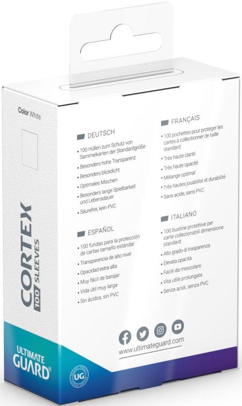 UG SLEEVES CORTEX STANDARD GLOSSY WHITE - Trinity Hobby