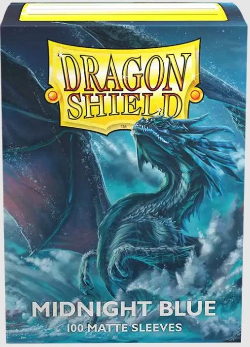 DRAGON SHIELD SLEEVES MATTE MIDNIGHT BLUE 100CT - Trinity Hobby