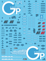 Delpi Decals: RE/100 GP04G Gerbera Water Decal - Trinity Hobby