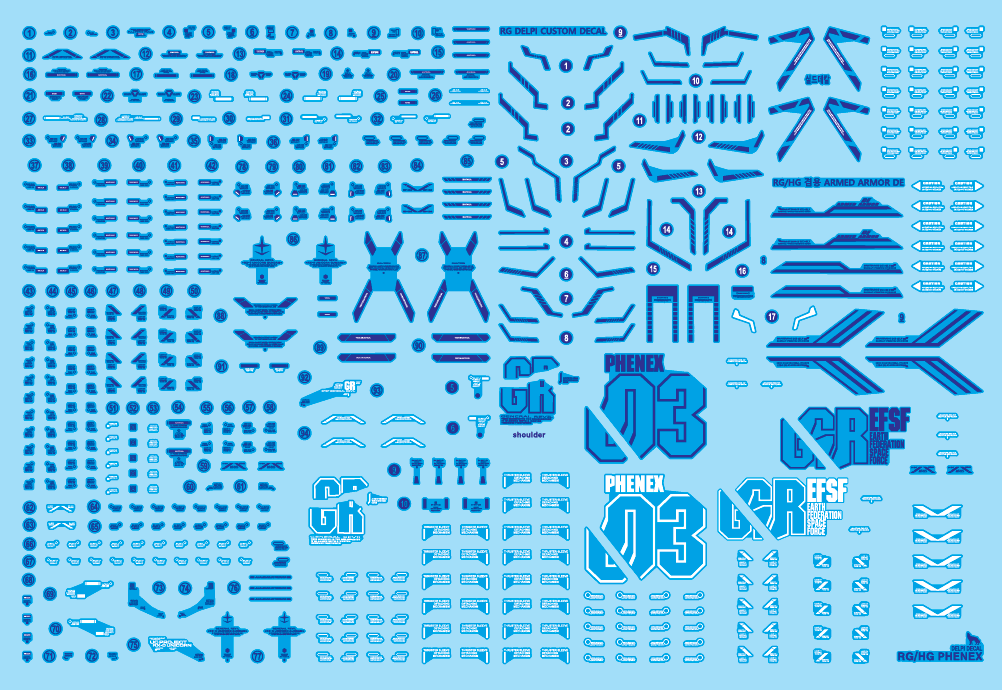 RG HG PHENEX HOLO WATER DECAL - Trinity Hobby