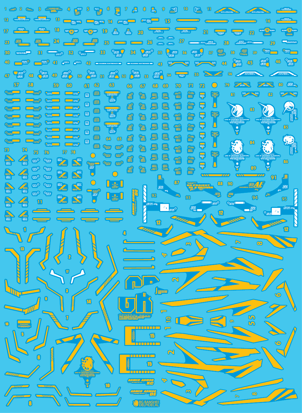 RG BANSHEE HOLO WATER DECAL - Trinity Hobby