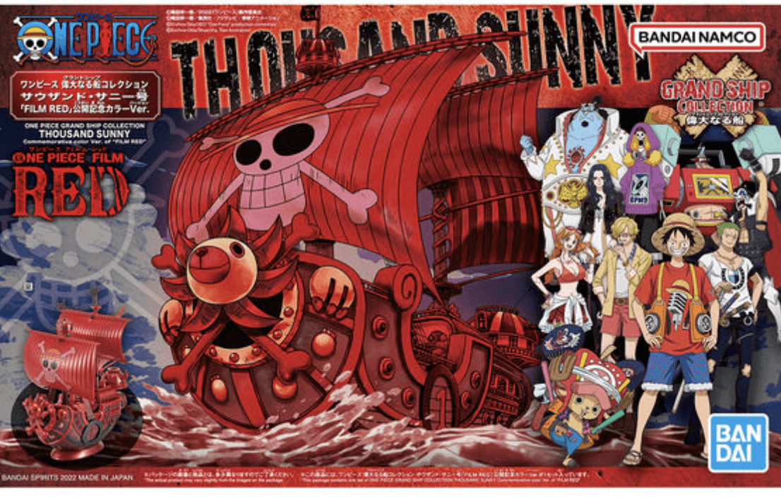 Bandai One Piece Grand Ship Collection Thousand Sunny FILM RED - Trinity Hobby