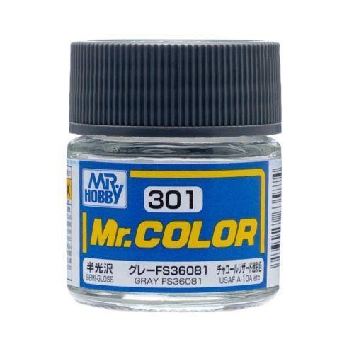 Mr Hobby: Mr. Color 301 Gray FS36081 (Semi-Gloss/Aircraft) - Trinity Hobby