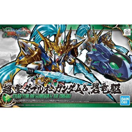 Gundam SD Gundam Sangoku Soketsuden Model Kit: Zhao yun 00 & BLUE DRAGON DRIVE