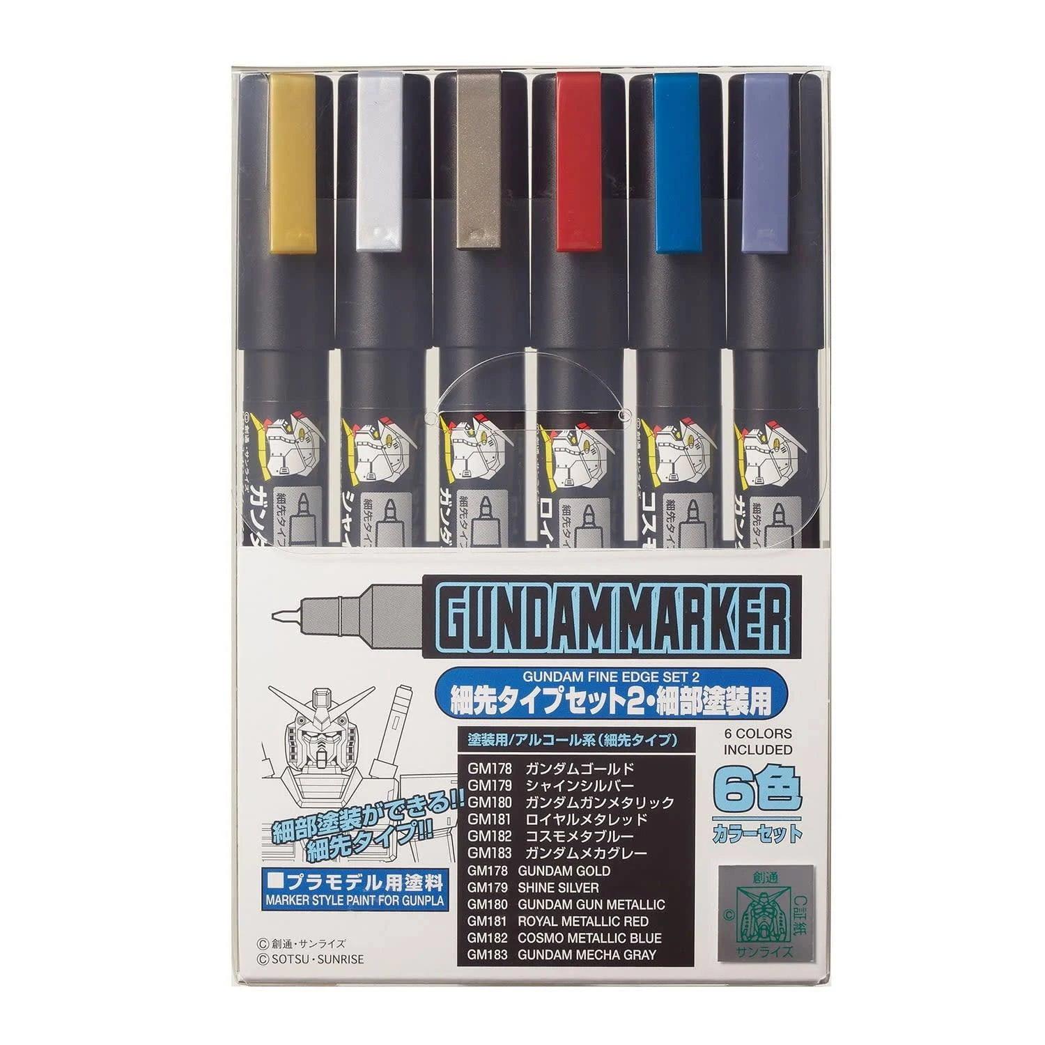 Gundam Marker - FINE EDGE SET 2 - Trinity Hobby