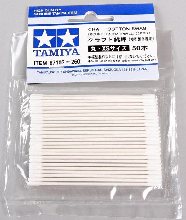 Tamiya: Craft Cotton Swab (XSM ROUND 50) - Trinity Hobby