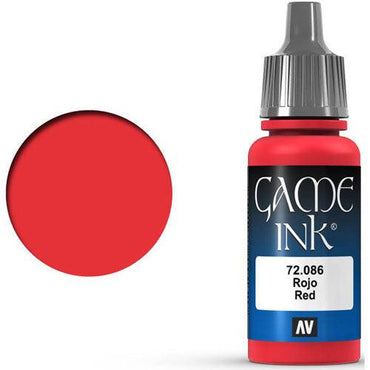 GAME INK 086 : 17 ML. RED - Trinity Hobby