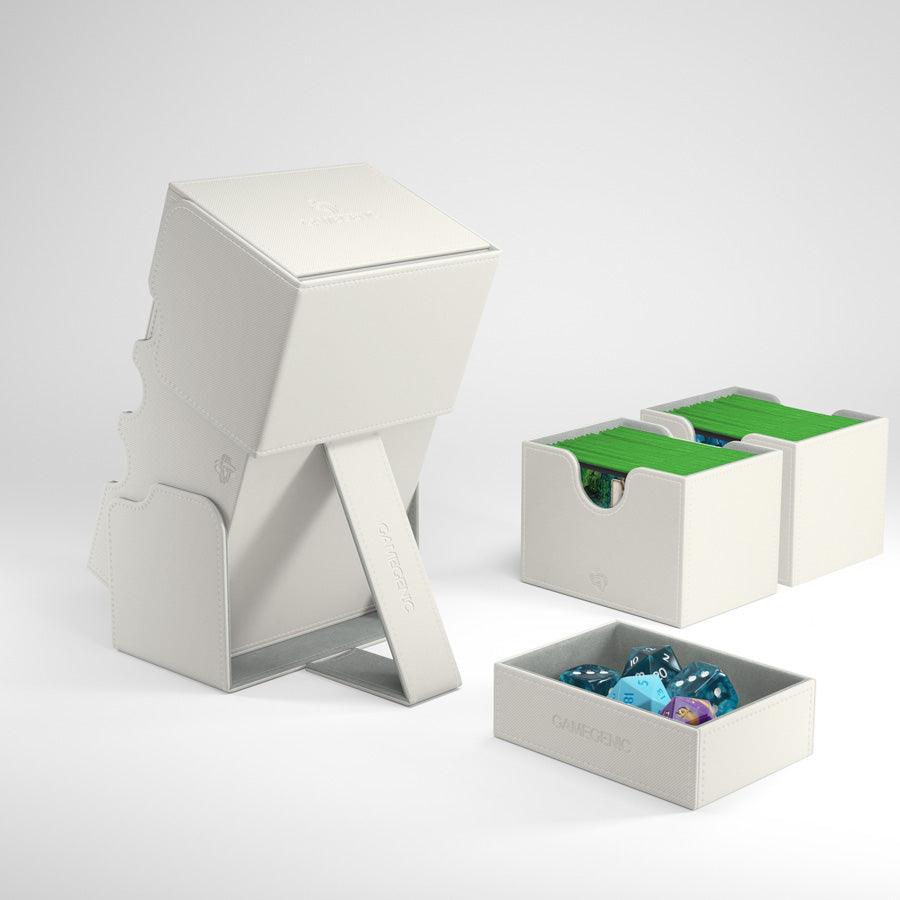 Deck Box: Stronghold Convertible White(200ct) - Trinity Hobby
